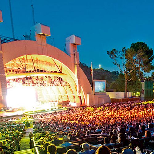 Lionel Richie and Mariah Carey at the Hollywood Bowl